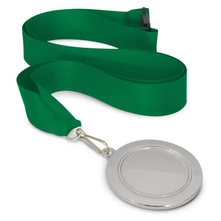 Crest Medal - 65mm (Dark Blue) — Dark Green/Silver