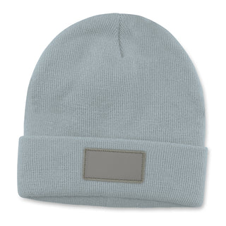 Printwear Everest Beanie with Patch (Light Grey)