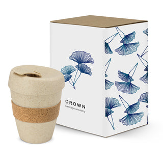 Ember Cup Deluxe - Cork Band (Matte Light Blue) — Gift Box Sleeve