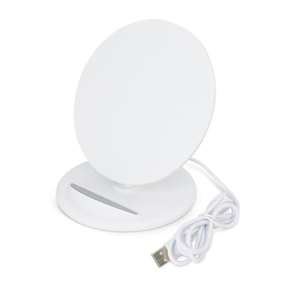 Agogo Phaser Wireless Charging Stand - Round (White)