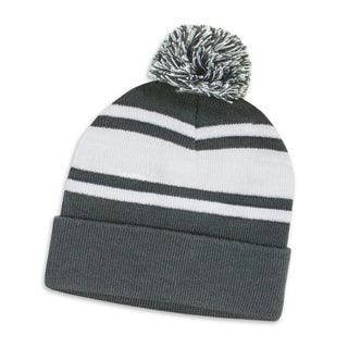 Printwear Commodore Beanie with Pom Pom (Dark Grey)