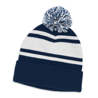 Printwear Commodore Beanie with Pom Pom (Navy)