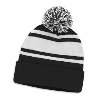 Printwear Commodore Beanie with Pom Pom (Black)