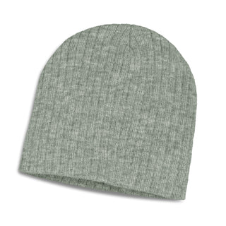 Printwear Nebraska Heather Cable Knit Beanie (Light Grey)