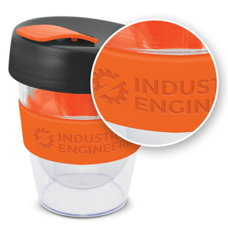 Pulse Cup Leviosa with Band - 230ml (White) — Debossed