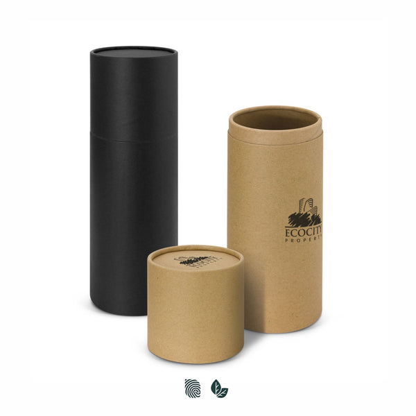 Cylinder Drink Bottle Gift Tube - Large (Black)