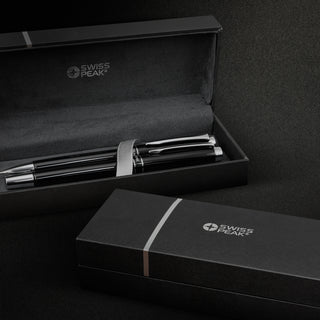 Swiss Peak Heritage Pen Set (Black) — Gift Box