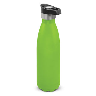 Agogo Mirage Powder Coated Vacuum Bottle - Push Button Lid (Bright Green)