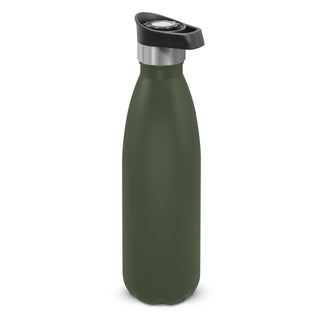 Agogo Mirage Powder Coated Vacuum Bottle - Push Button Lid (Olive)