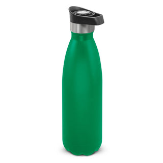 Agogo Mirage Powder Coated Vacuum Bottle - Push Button Lid (Kelly Green)