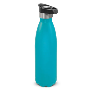 Agogo Mirage Powder Coated Vacuum Bottle - Push Button Lid (Light Blue)