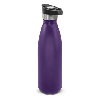 Agogo Mirage Powder Coated Vacuum Bottle - Push Button Lid (Purple)