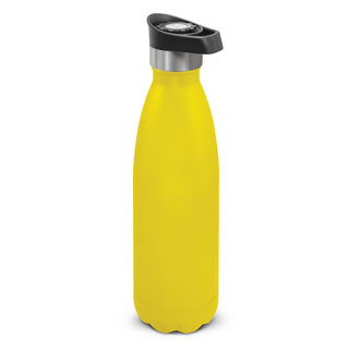 Agogo Mirage Powder Coated Vacuum Bottle - Push Button Lid (Yellow)