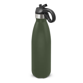 Agogo Mirage Powder Coated Vacuum Bottle - Flip Lid (Olive)