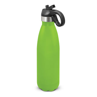 Agogo Mirage Powder Coated Vacuum Bottle - Flip Lid (Bright Green)