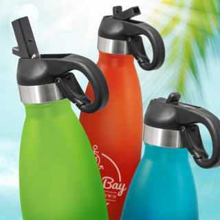 Agogo Mirage Powder Coated Vacuum Bottle - Flip Lid (Charcoal)