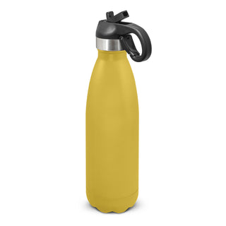 Agogo Mirage Powder Coated Vacuum Bottle - Flip Lid (Mustard)