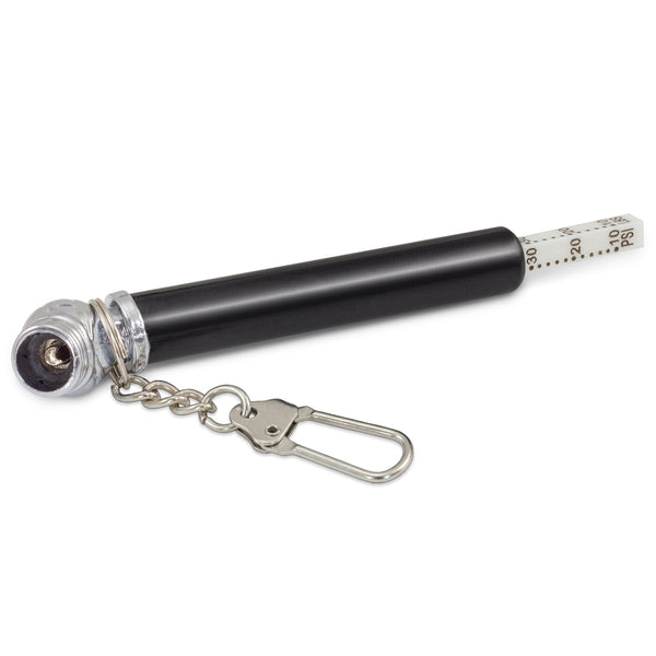 Gauge Tyre Pressure Gauge Key Ring (Black)