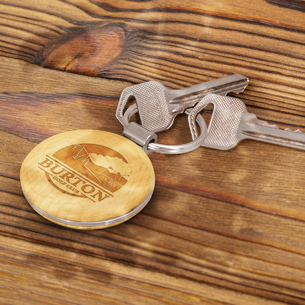 Kauri Key Ring - Round (Natural)