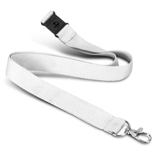 Agogo Soft Touch Logo Lanyard (White)