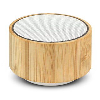 Agogo Bamboo Bluetooth Speaker - White (Natural)