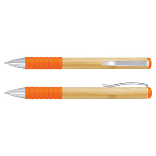 Agogo Bamboo Twist Pen (Orange)