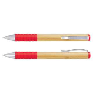 Agogo Bamboo Twist Pen (Red)