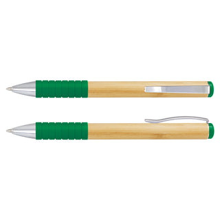 Agogo Bamboo Twist Pen (Dark Green)