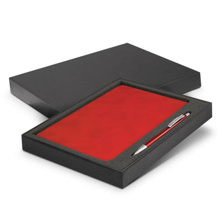 Agogo Demio Notebook and Pen Gift Set (Red)