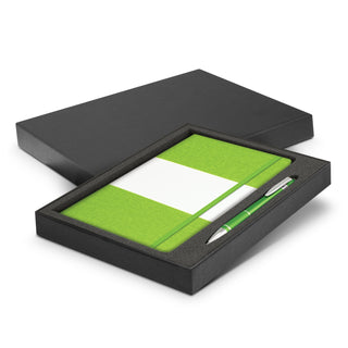 Agogo Alexis Notebook and Pen Gift Set (Bright Green)