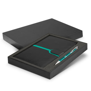 Agogo Andorra Notebook and Pen Gift Set (Teal)