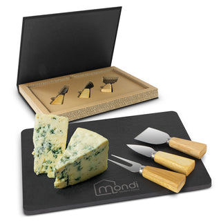 Agogo Montrose Slate Cheese Board Set (Natural)