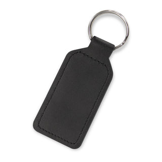 Agogo Prince Leather Key Ring - Rectangle (Black)