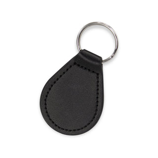 Agogo Prince Leather Key Ring - Round (Black)