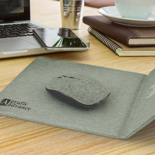 Agogo Greystone Wireless Charging Mouse Mat (Grey)