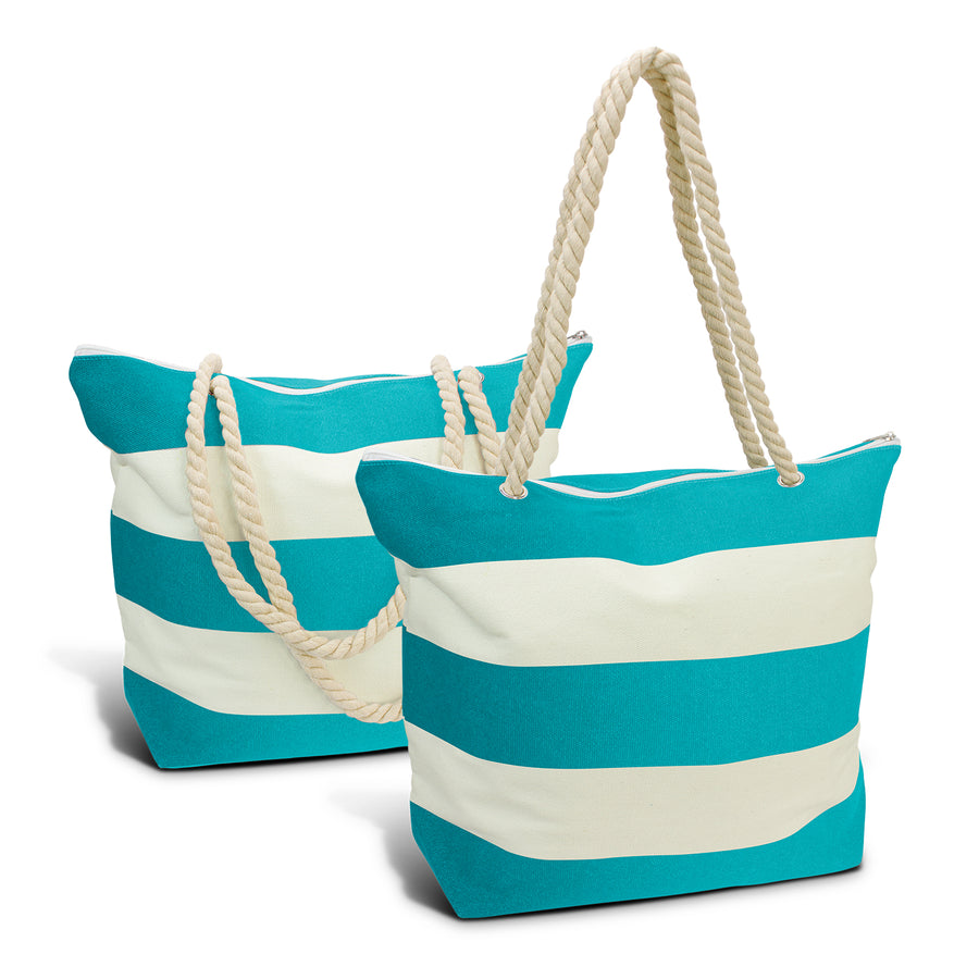 Harbour Bali Tote Bag (White/Teal)