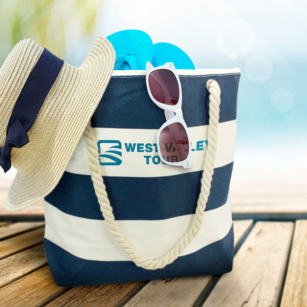 Harbour Bali Tote Bag (White/Teal)