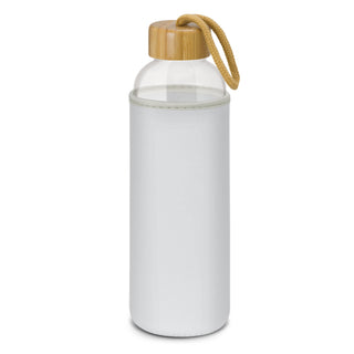 Agogo Eden Glass Bottle - Neoprene Sleeve (White)