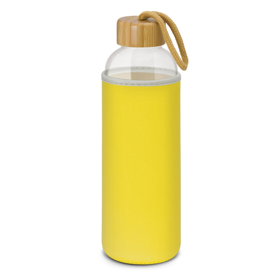 Tasman Glass Bottle - Neoprene Sleeve (Yellow)