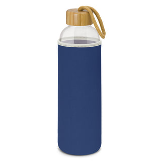 Agogo Eden Glass Bottle - Neoprene Sleeve (Dark Blue)