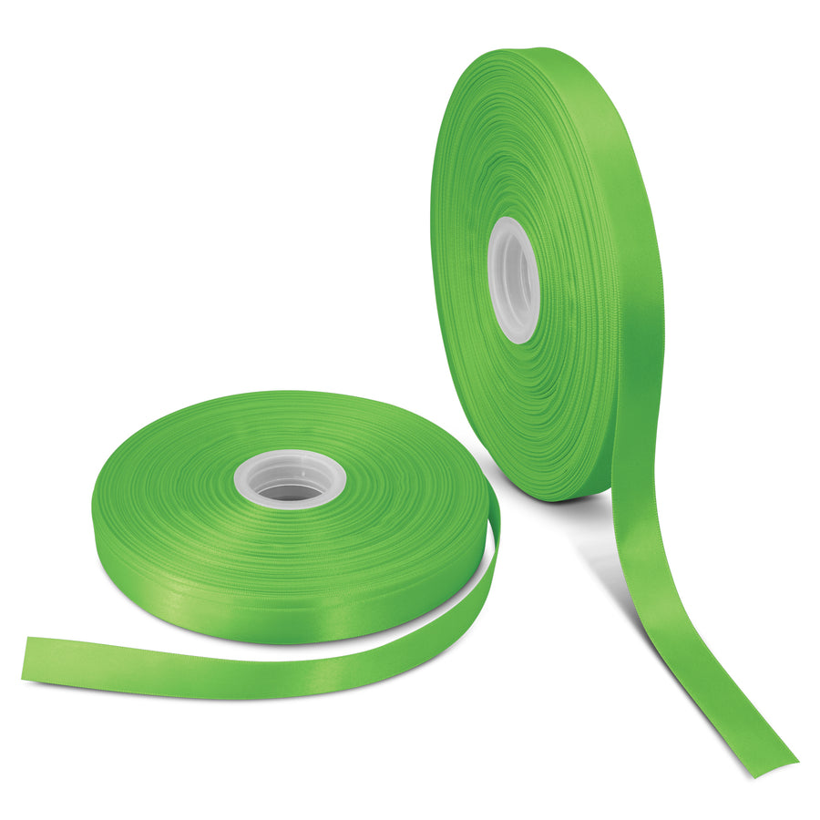 Weave Personalised Ribbon 15mm (Bright Green)