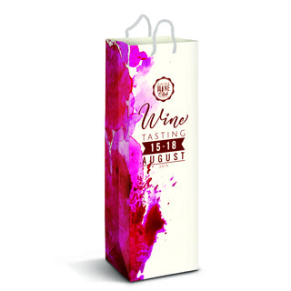 Agogo Laminated Paper Wine Bag - Full Colour (Can be produced in almost any colour)