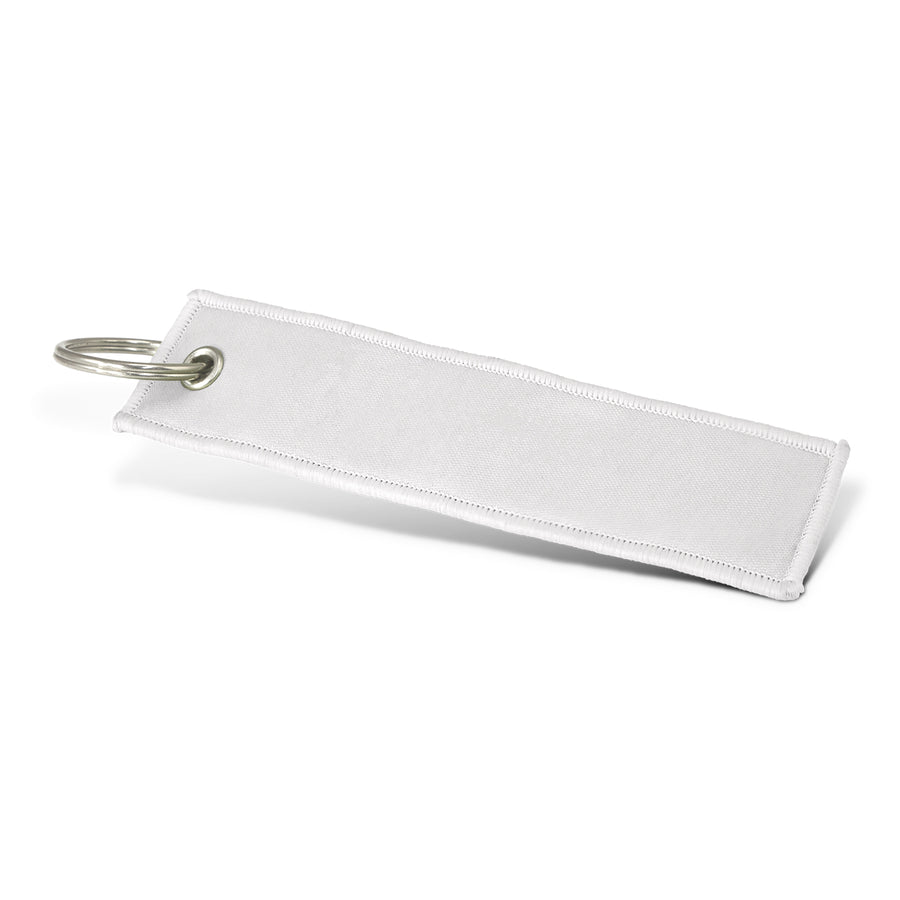 Weft Woven Key Ring (White)