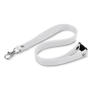 Agogo Silicone Lanyard (White)