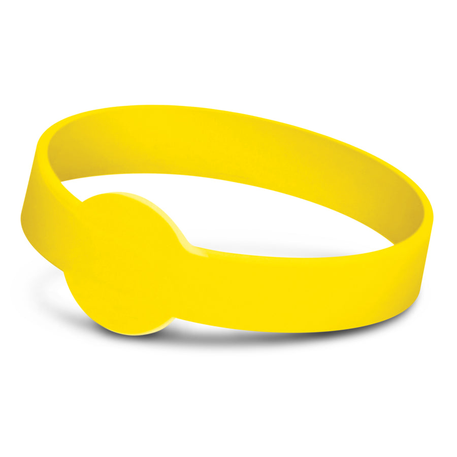 Rally Silicone Wrist Band - Debossed (Yellow)