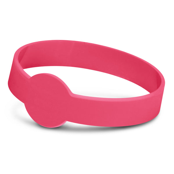 Rally Silicone Wrist Band - Embossed (Pink)