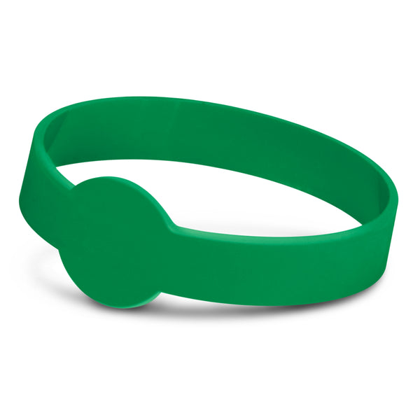 Rally Silicone Wrist Band - Embossed (Dark Green)