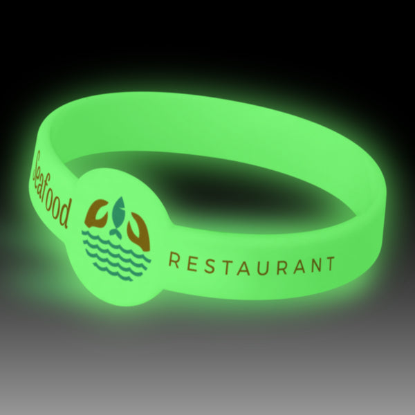 Rally Silicone Wrist Band - Glow in the Dark (Blue)