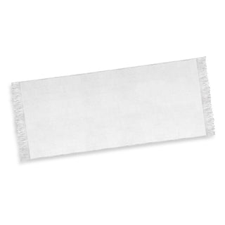 Tide Santorini Beach Towel (Grey) — White - Tassels