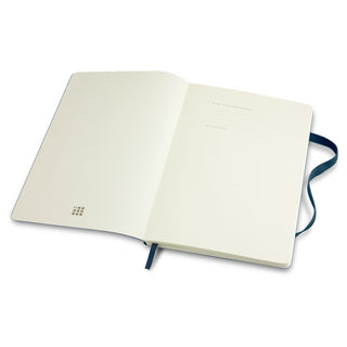 Moleskine Classic Soft Cover Notebook - Large (Sapphire Blue) — First Page